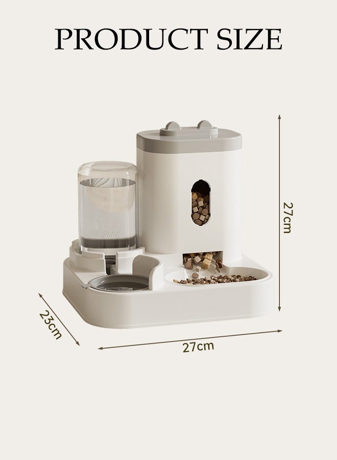 2-in-1 Automatic Pet Feeder,Cat Feeder with Water Dispenser,Gravity Cat and Dog Food Feeder and Water Dispenser Set,BPA-Free - Image 2